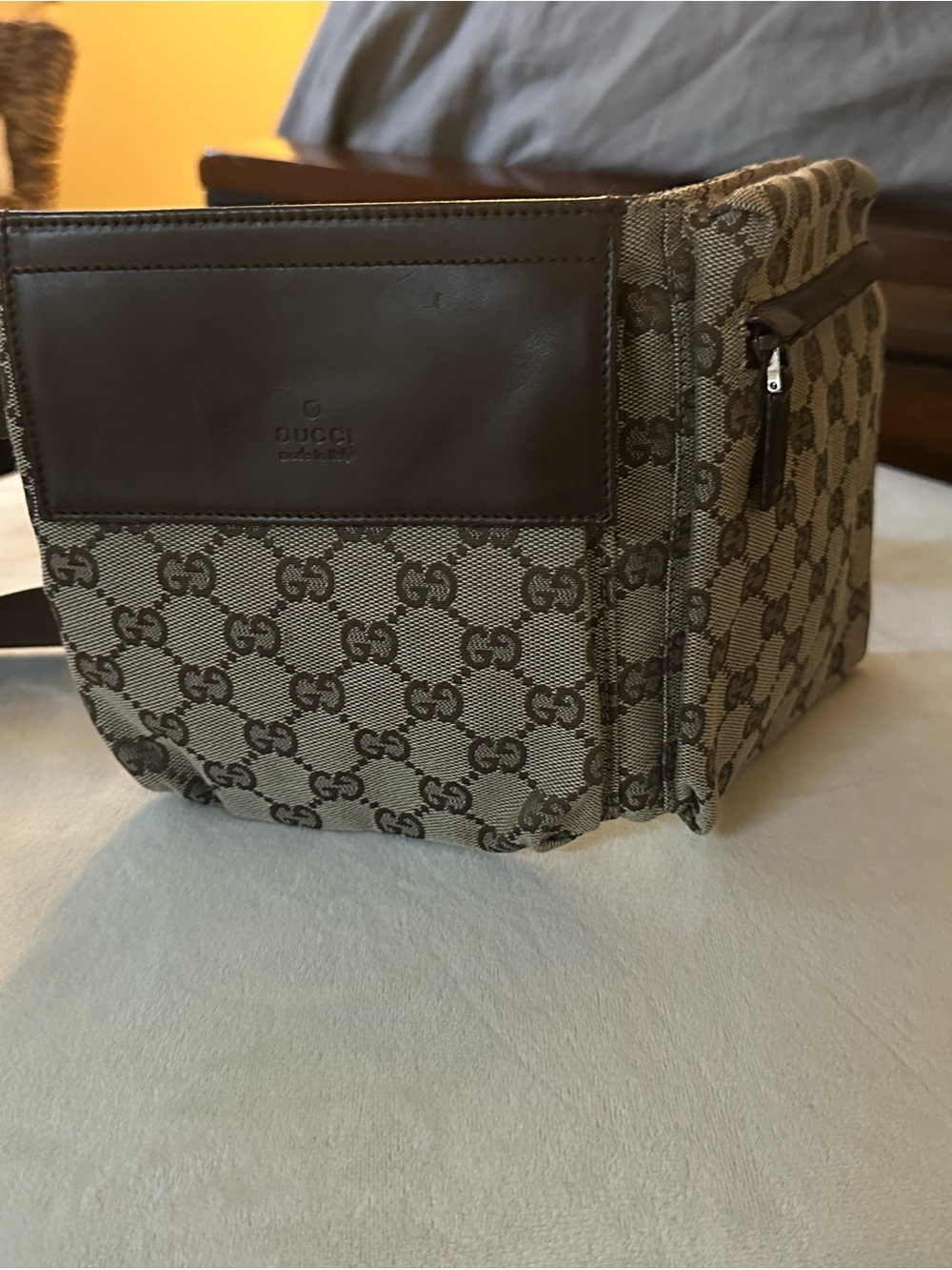 Gucci Brown GG Supreme Canvas Bum Bag - Brown
